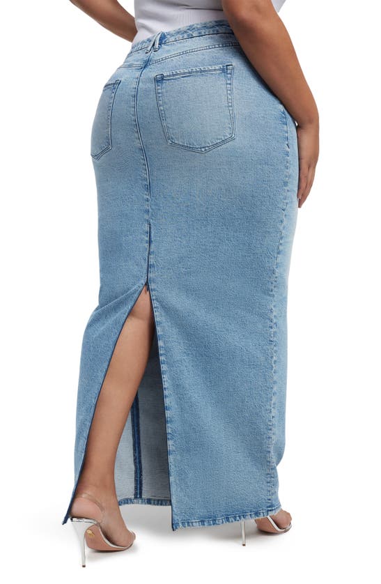 GOOD AMERICAN GOOD AMERICAN DENIM MAXI SKIRT 