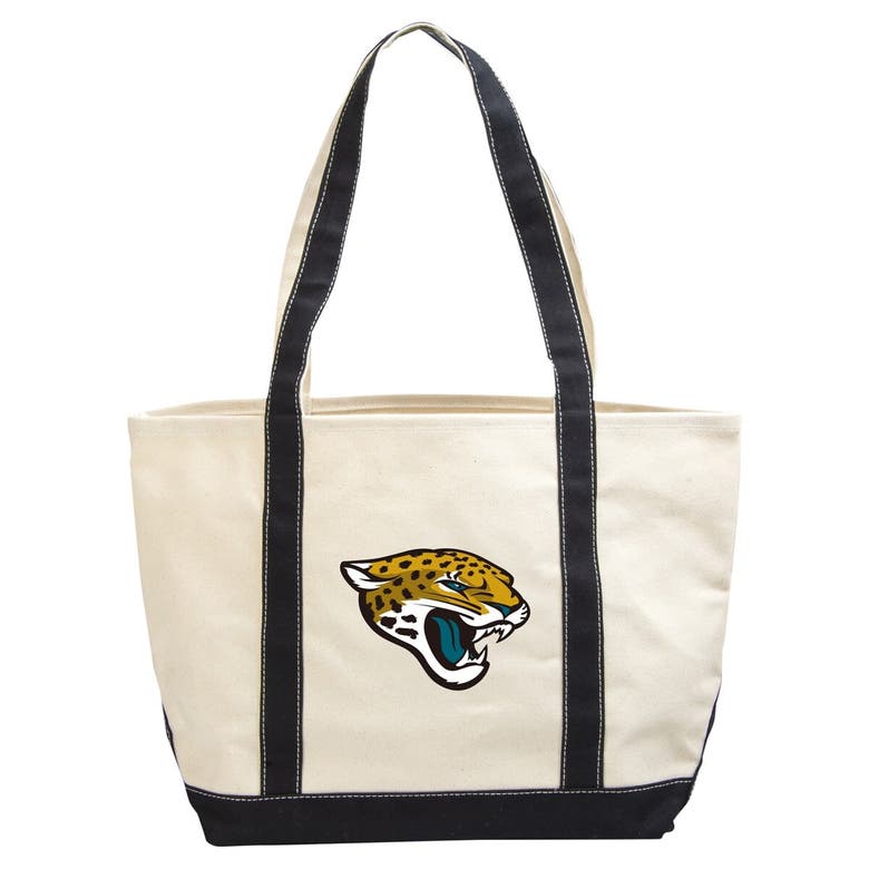 Shop Logo Brands Jacksonville Jaguars Canvas Tote Bag In Cream