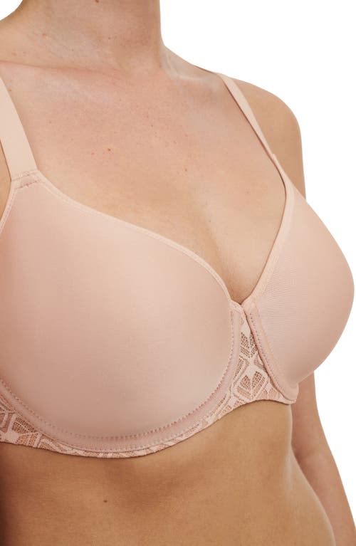 Shop Chantelle Lingerie Ace Spacer T-shirt Bra In Nude Blush-1n