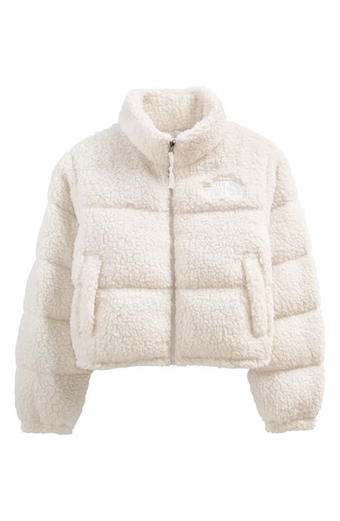 Cozy Sherpa Button-Front Jacket for Girls