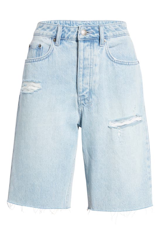 KSUBI KSUBI BROOKLYN SENSE RIPPED DENIM BERMUDA SHORTS