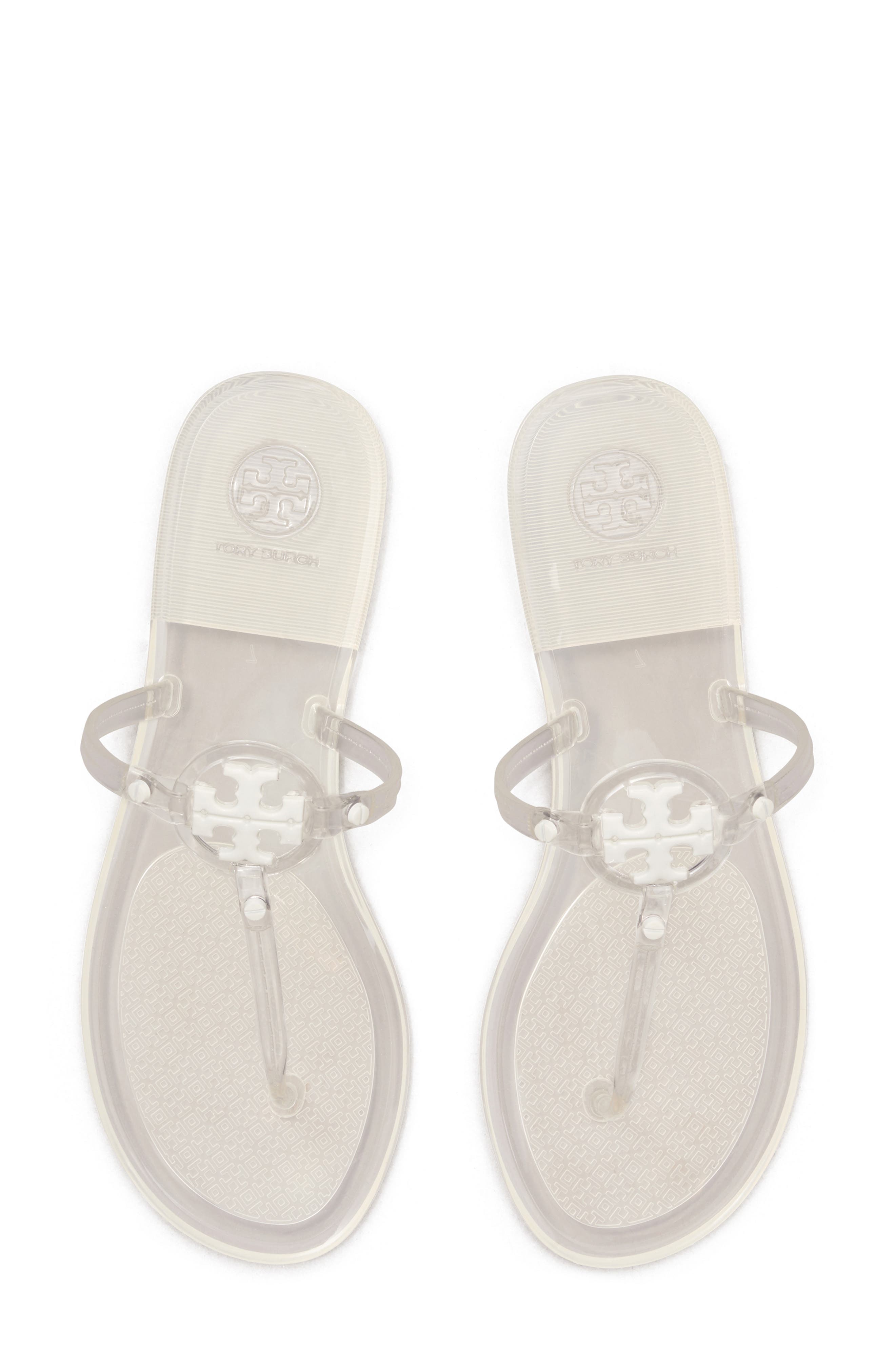 tory burch jelly sandals white