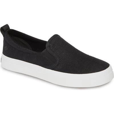 Sperry Crest Twin Gore Slip-On Sneaker, Black