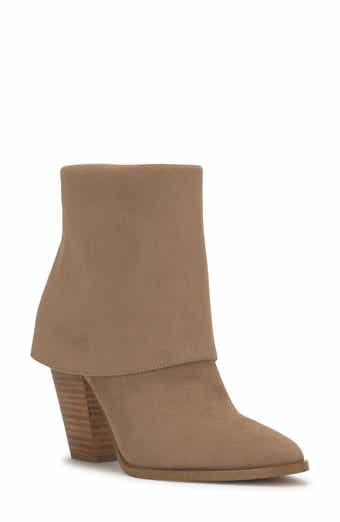 Marc Fisher Tanilla Leather Cutout Ankle Boots in Natural