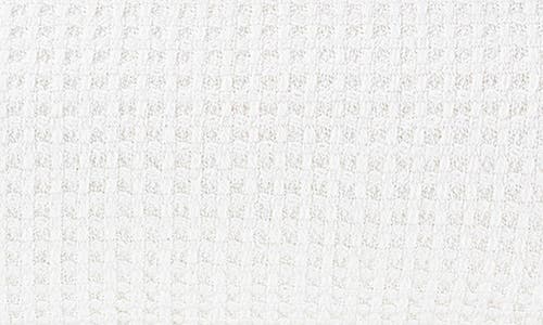 Vera Wang Waffle Weave Cotton Blanket In White