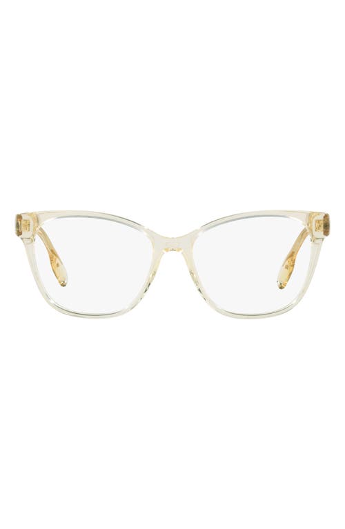 burberry Caroline 53mm Square Optical Glasses in Yellow at Nordstrom