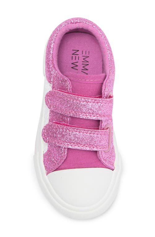 Emma New York Kids' Cap Toe Sneaker In Pink Sequin