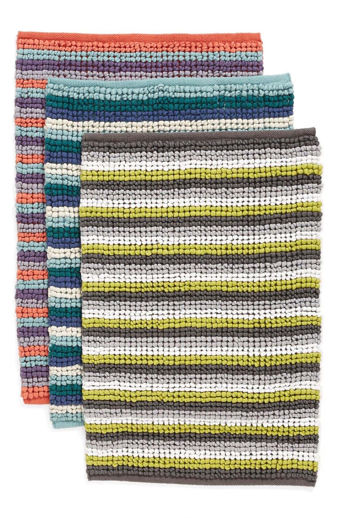 Nordstrom at Home Stripe Jersey Bath Rug Nordstrom