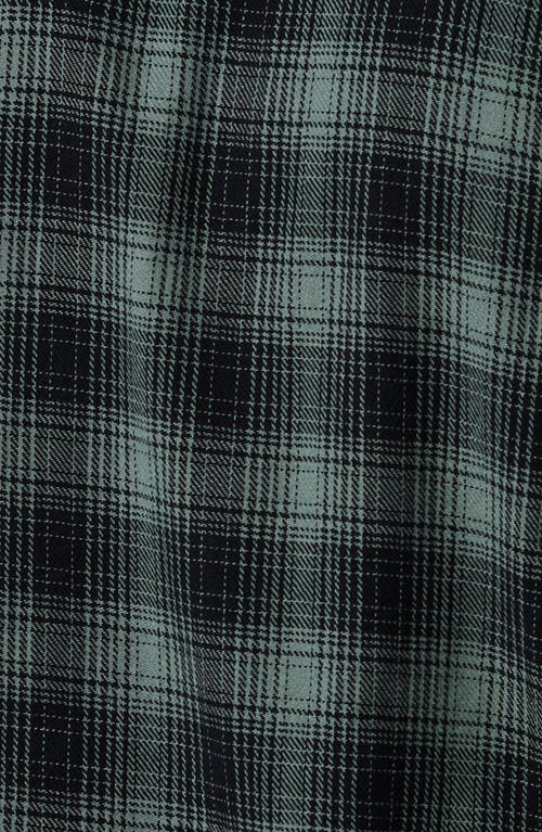 The Normal Brand Mountain Regular Fit Flannel Button-up Shirt In Eucalyptus Plaid