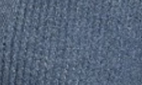 Apny Side Button Duster Cardigan In Heather Indigo