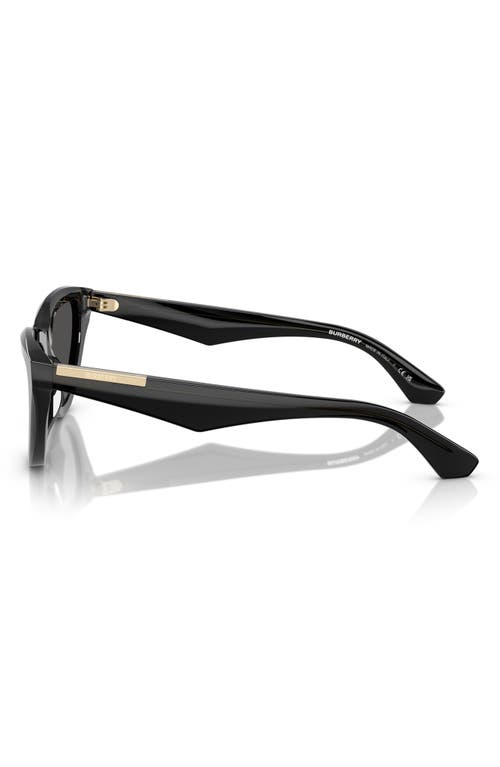 Shop Burberry 55mm Cat Eye Sunglasses In Black/grey