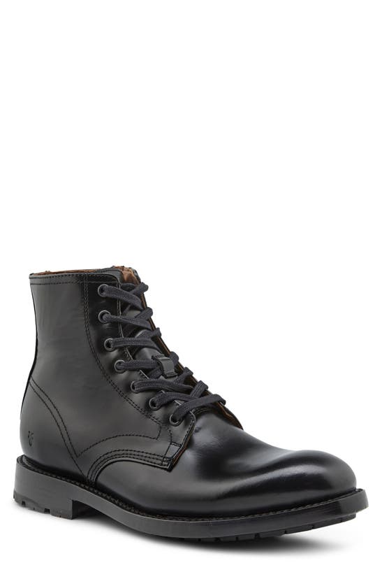 Frye Bowery Lace-up Boot In Black