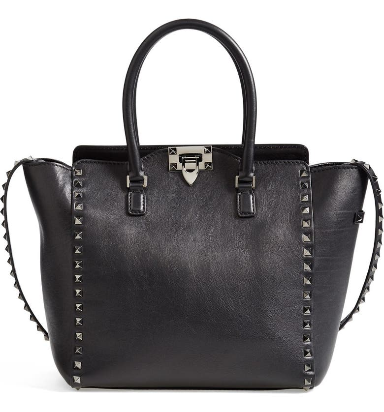 Valentino 'Rockstud - Noir' Double Handle Leather Tote | Nordstrom