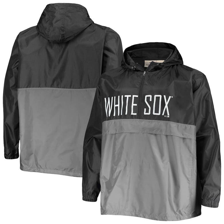 Men's White/Black Chicago White Sox Big & Tall Colorblock Full