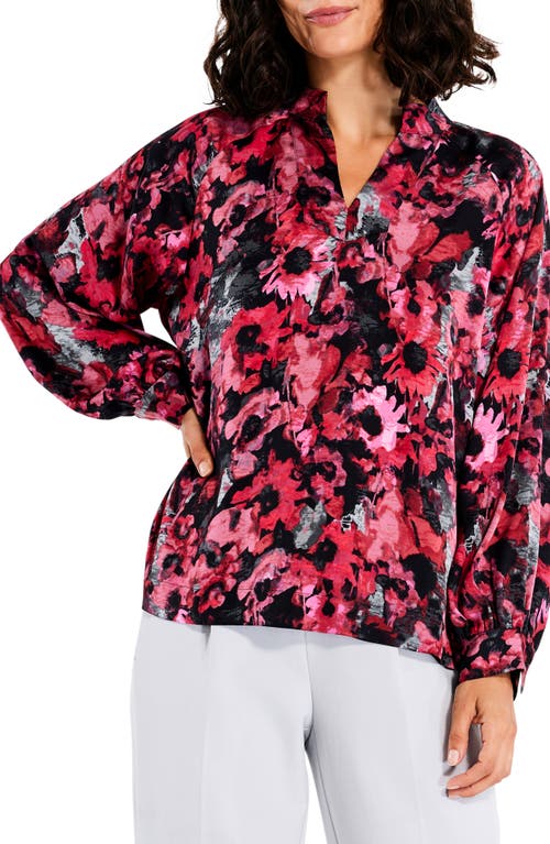 NIC+ZOE Glowing Garden Print Top Pink Multi at Nordstrom,