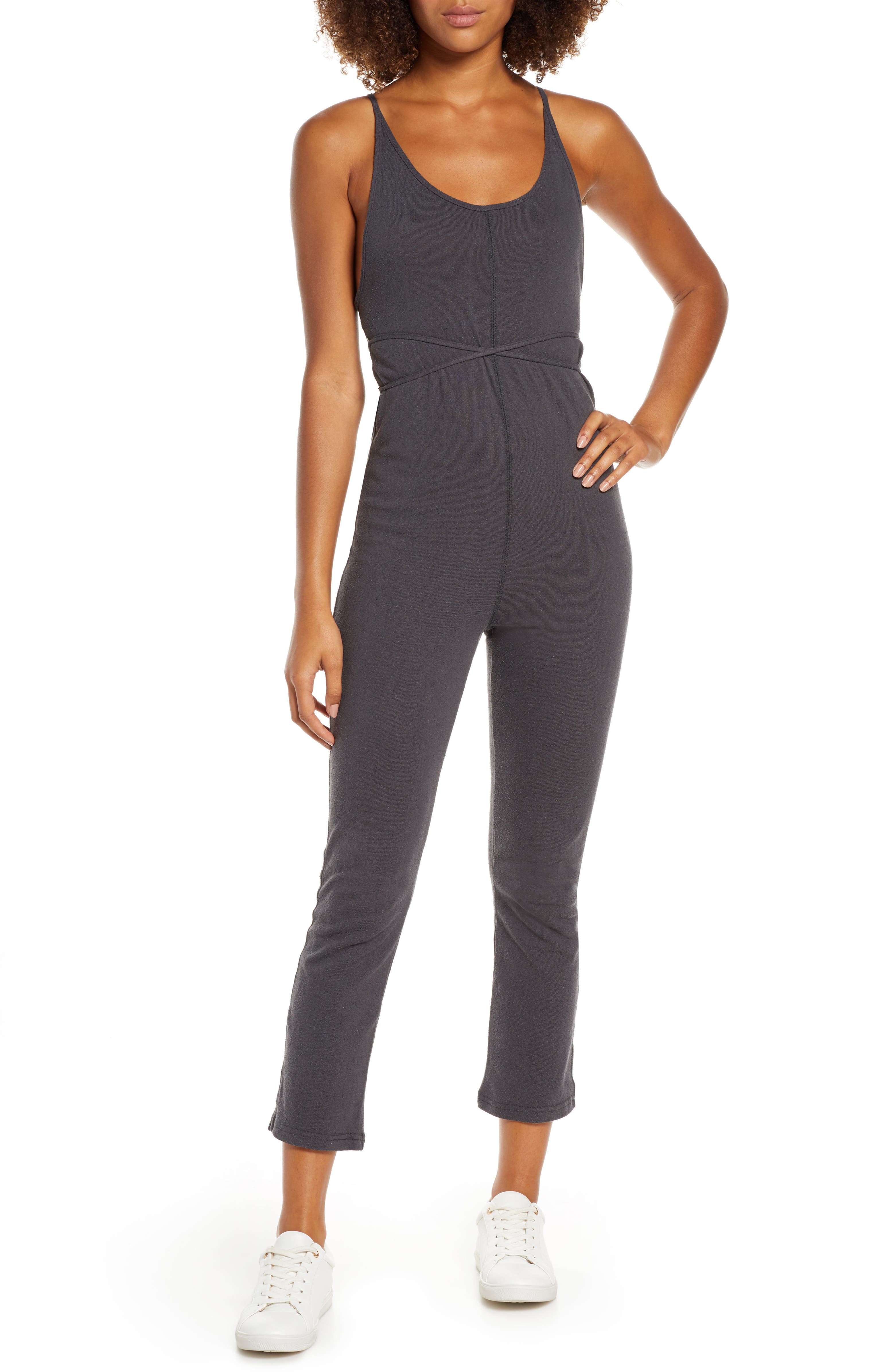 Spiritual Gangster Knotted Sleeveless Jumpsuit | Nordstrom