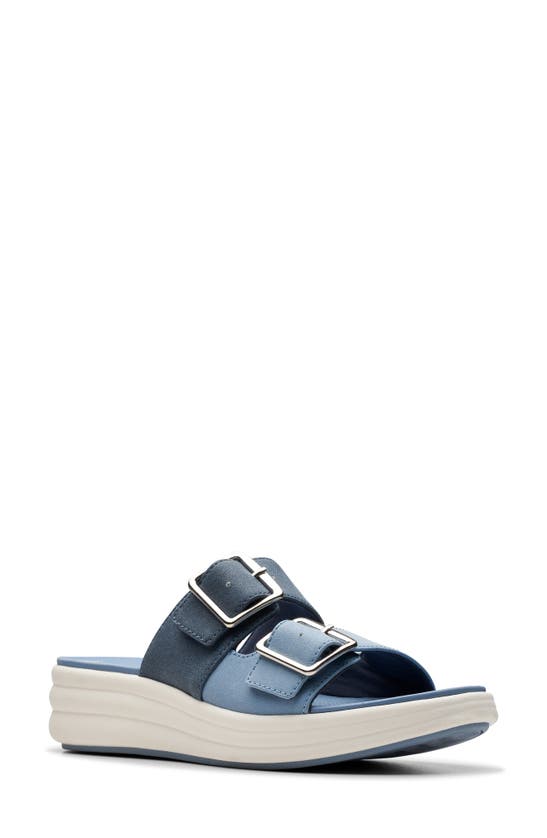 Clarks Drift Buckle In Denim Combi