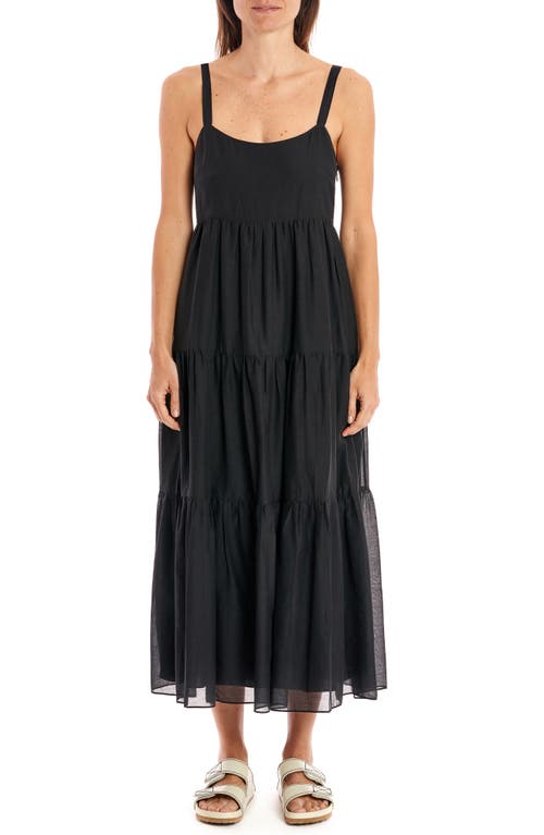 La Ligne Melisa Cotton & Silk Dress in Black