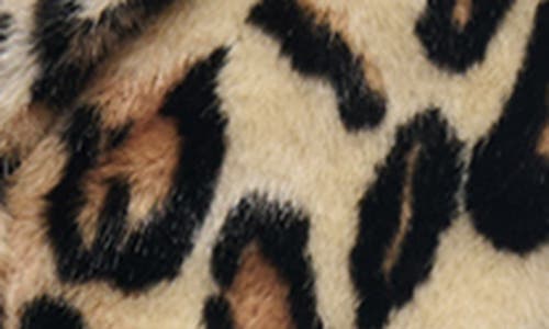 Shop Azalea Wang Leopard Faux Fur Coat In Light Pastel Brown