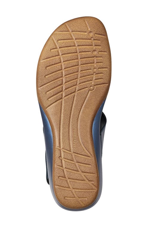 Shop Easy Spirit Hazel Beaded T-strap Sandal In Cobalt/vintage Indigo