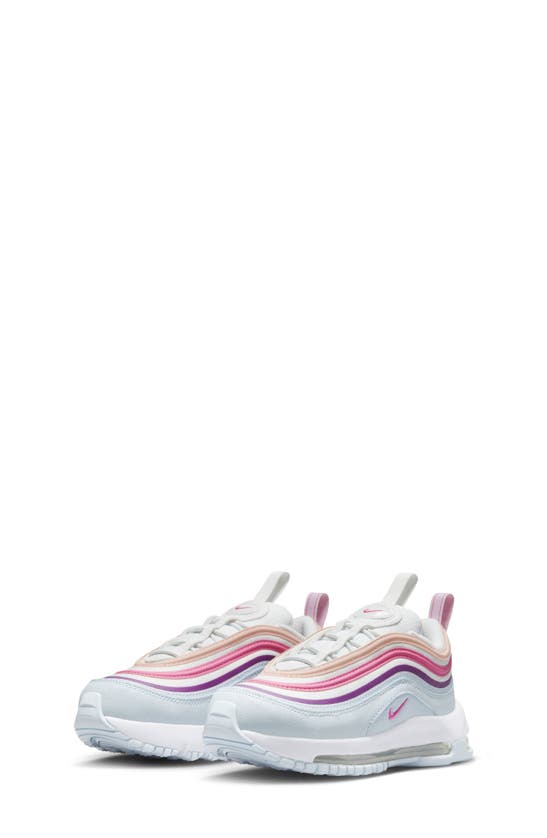 Shop Nike Kids' Air Max 97 Sneaker In White/ Blue/ Viotech/ Pink