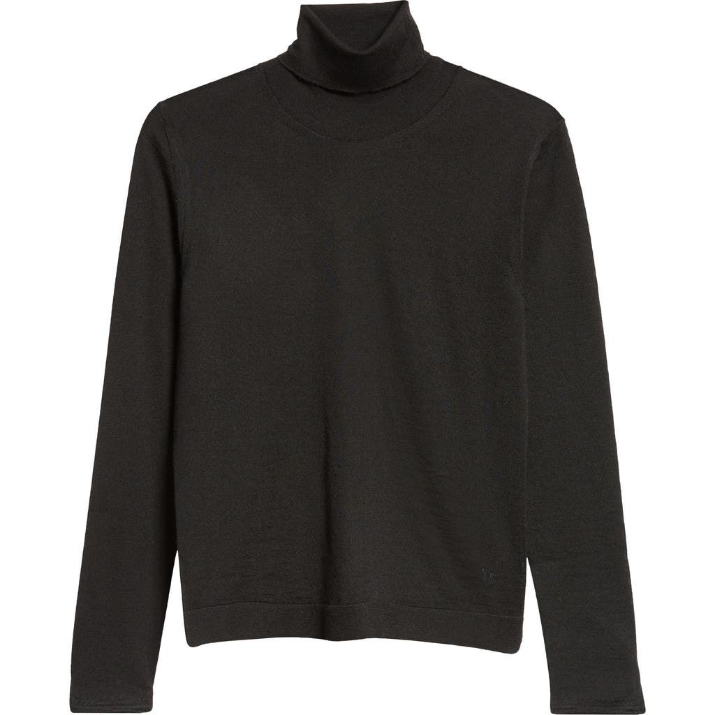 Tom Ford Fine Gauge Cashmere & Silk Turtleneck Sweater In Lb999 Black