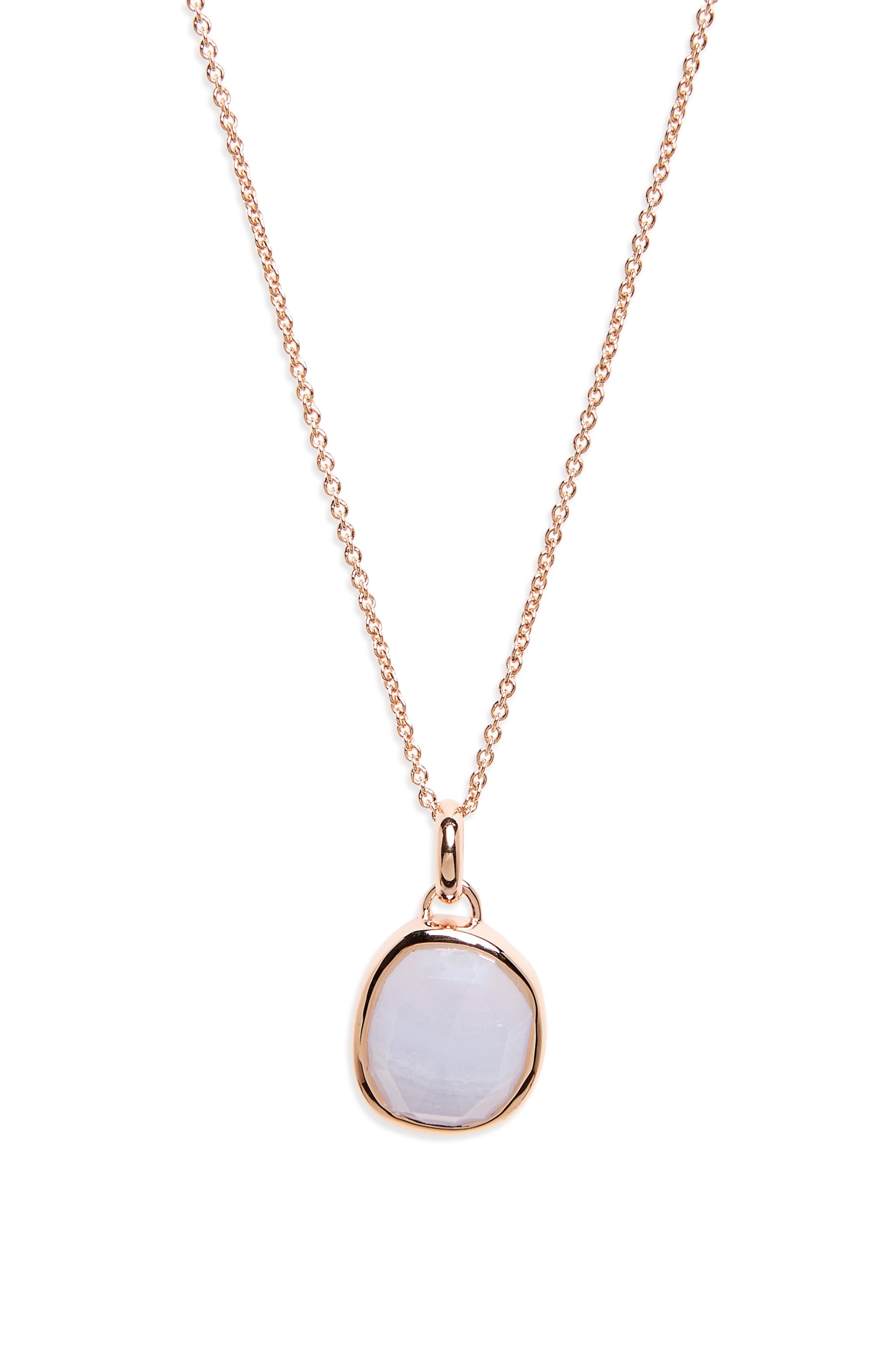 Monica Vinader Siren Semiprecious Stone Pendant Necklace (Nordstrom
