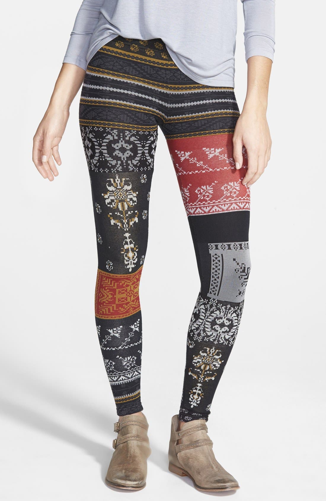 Free People Patchwork Leggings Nordstrom
