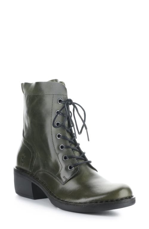 Shop Fly London Milu Lace-up Leather Boot In Diesel Rug