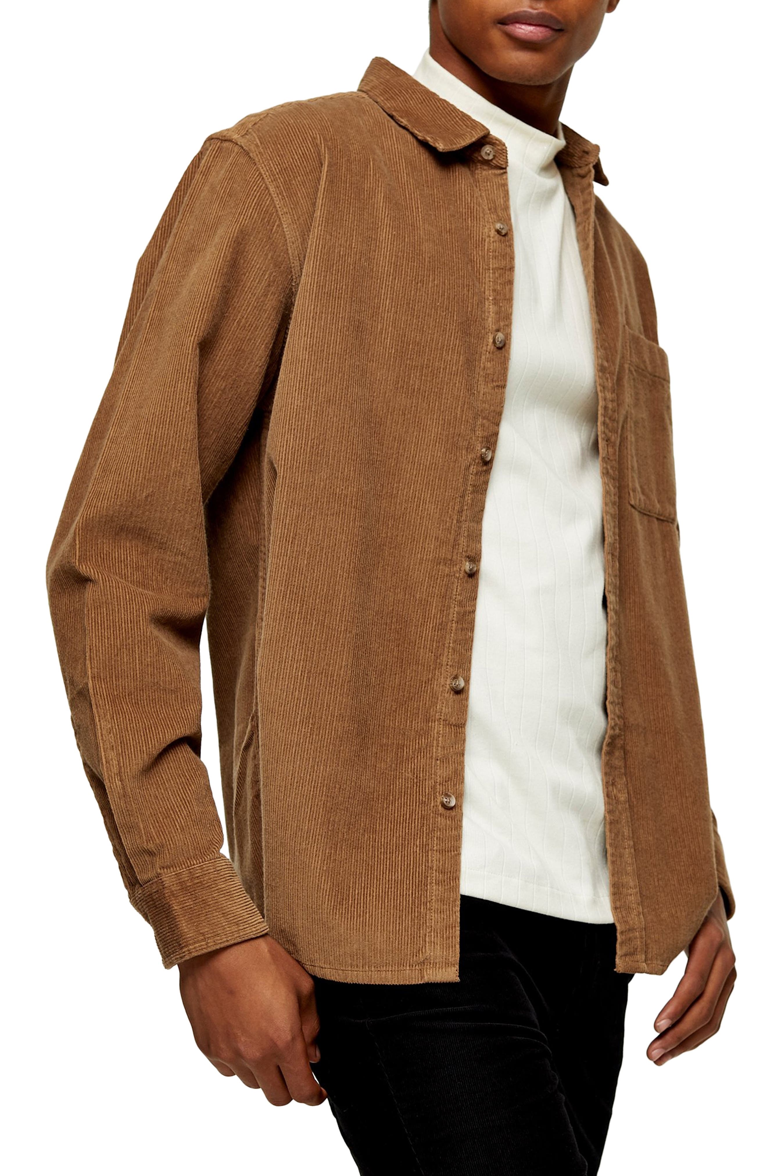 Topman Corduroy ButtonUp Shirt Nordstrom