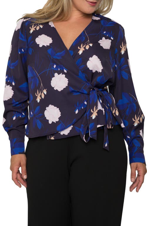 Standards & Practices Wrap Top in Blooms at Nordstrom, Size 1X