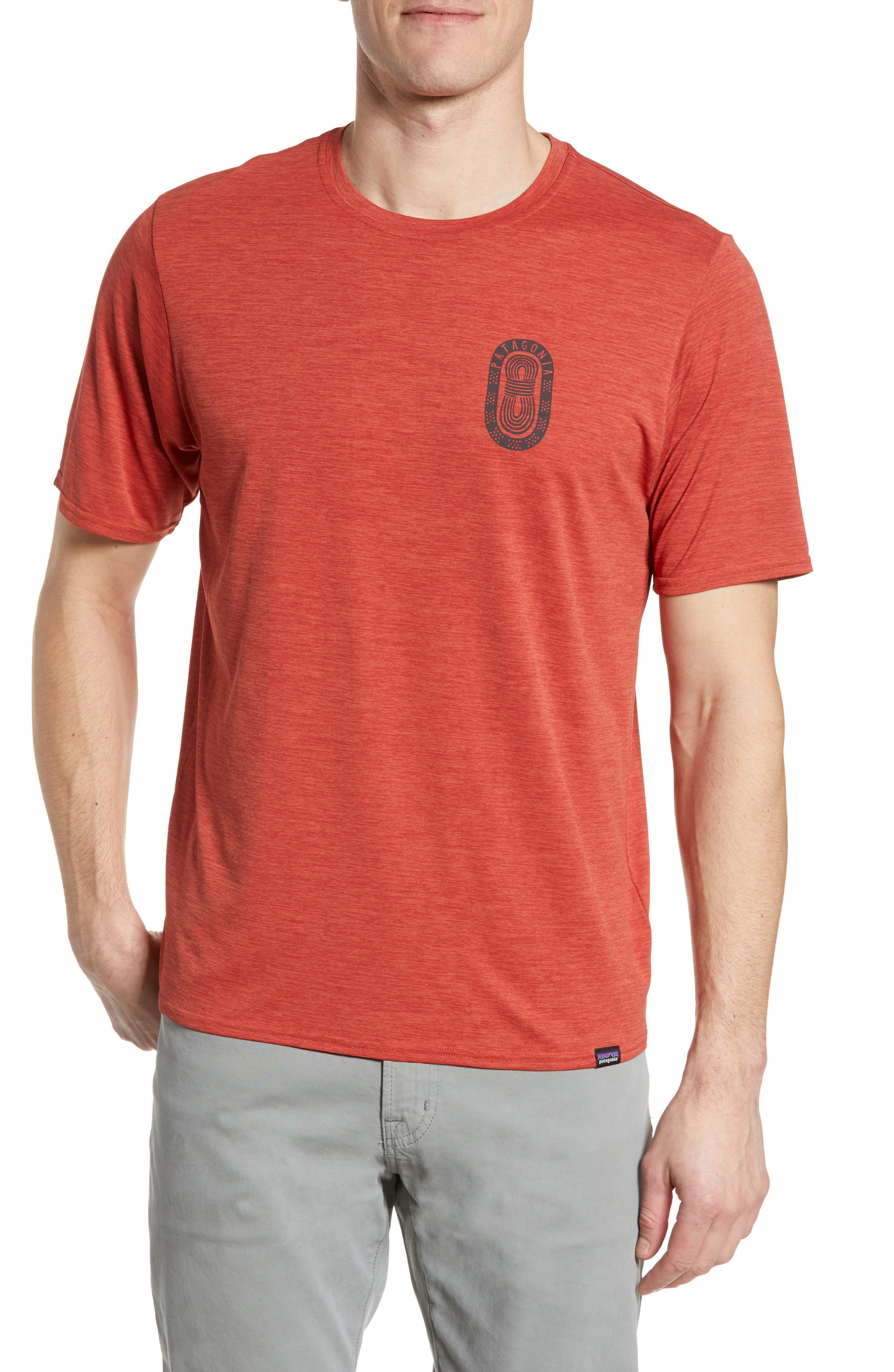 Patagonia Capilene Cool Daily Graphic T-Shirt, Orange