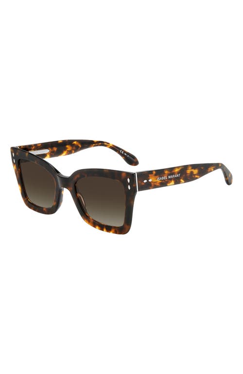 ISABEL MARANT ISABEL MARANT 52MM FLARED RECTANGULAR SUNGLASSES 