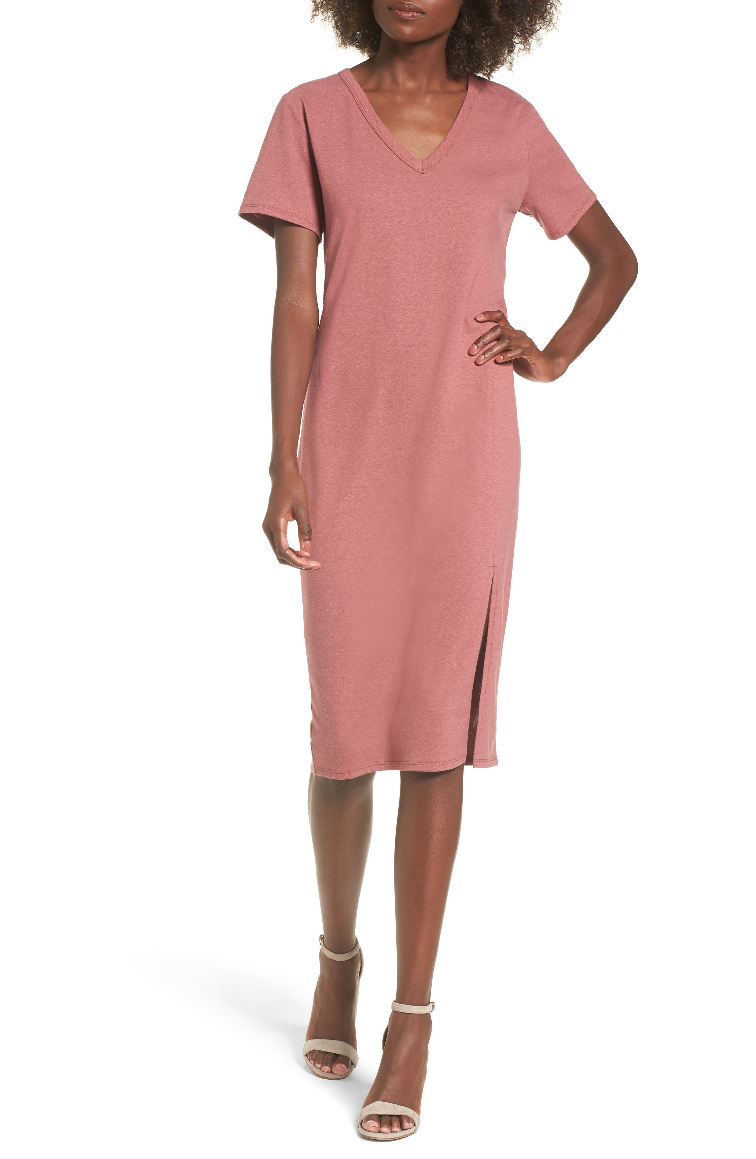 knee length t shirt dress