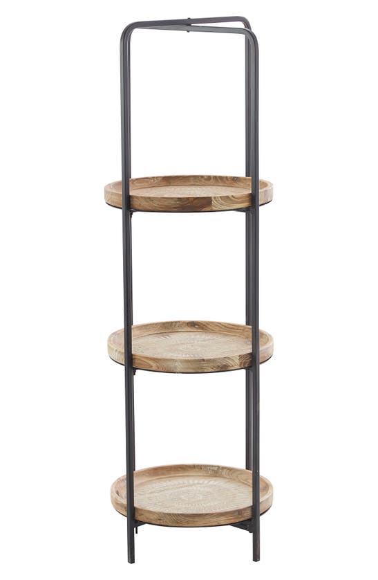 SONOMA SAGE HOME SONOMA SAGE HOME BROWN WOOD TRADITIONAL SHELVING UNIT