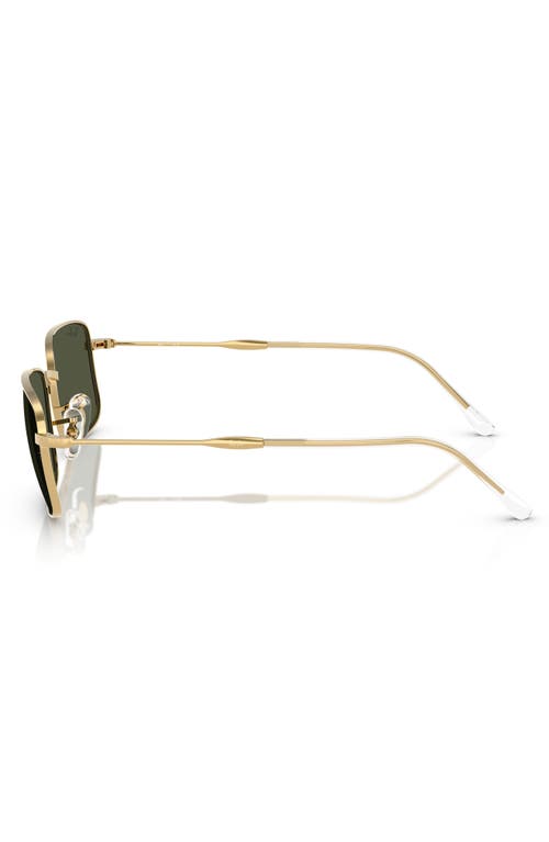 Shop Ray Ban Ray-ban 59mm Rectangle Sunglasses In Gold Flash