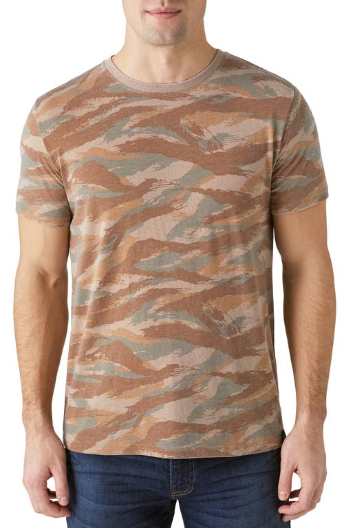 Lucky Brand Venice Camo Print Burnout T-Shirt in Camo Army Colors at Nordstrom, Size Medium