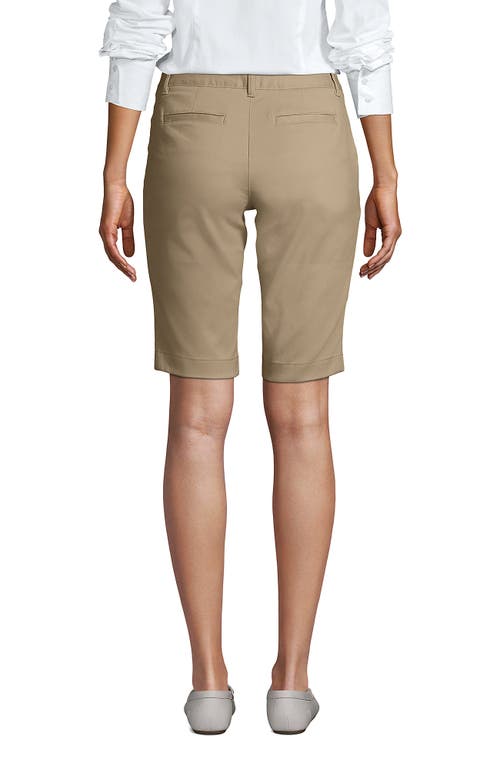 LANDS' END LANDS' END SCHOOL UNIFORM YOUNG STRETCH CHINO BERMUDA SHORTS