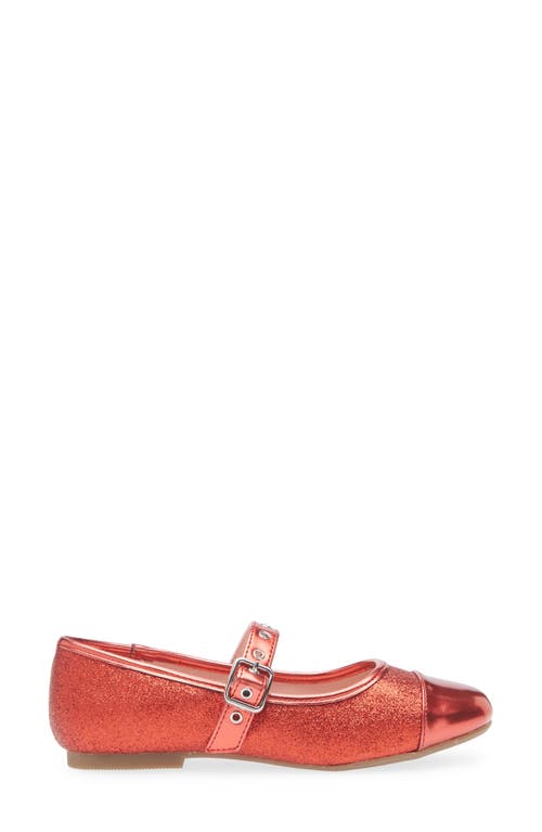 Shop Nordstrom Kids' Everlee Mary Jane Flat In Red Glitter