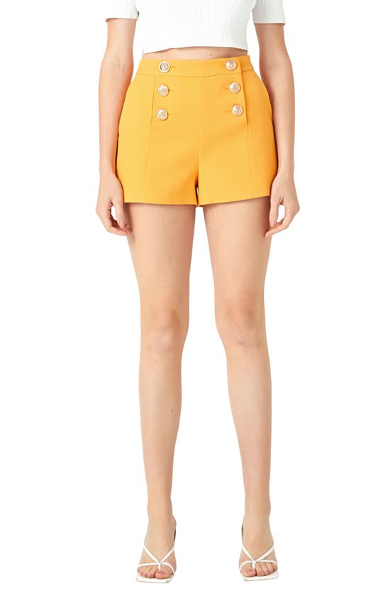 Shop Endless Rose High Waist Sailor Shorts In Orange