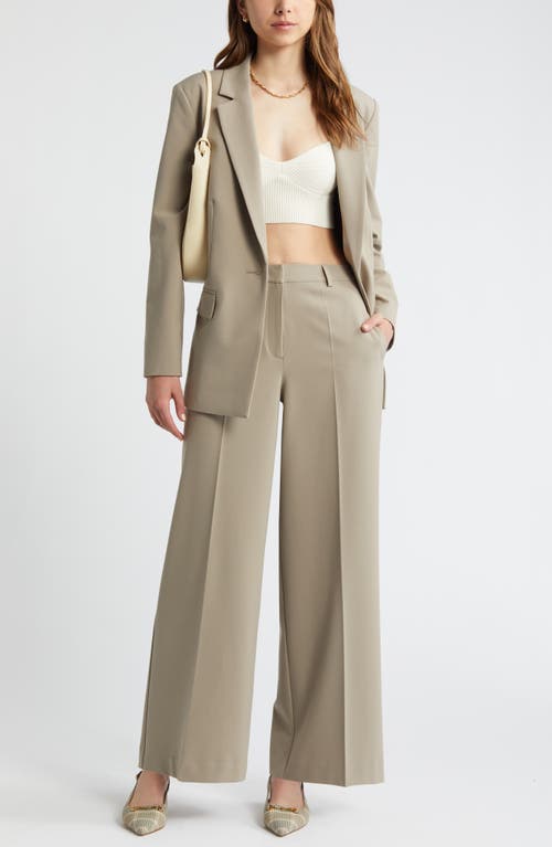 Open Edit Relaxed Fit Blazer In Grey Chia