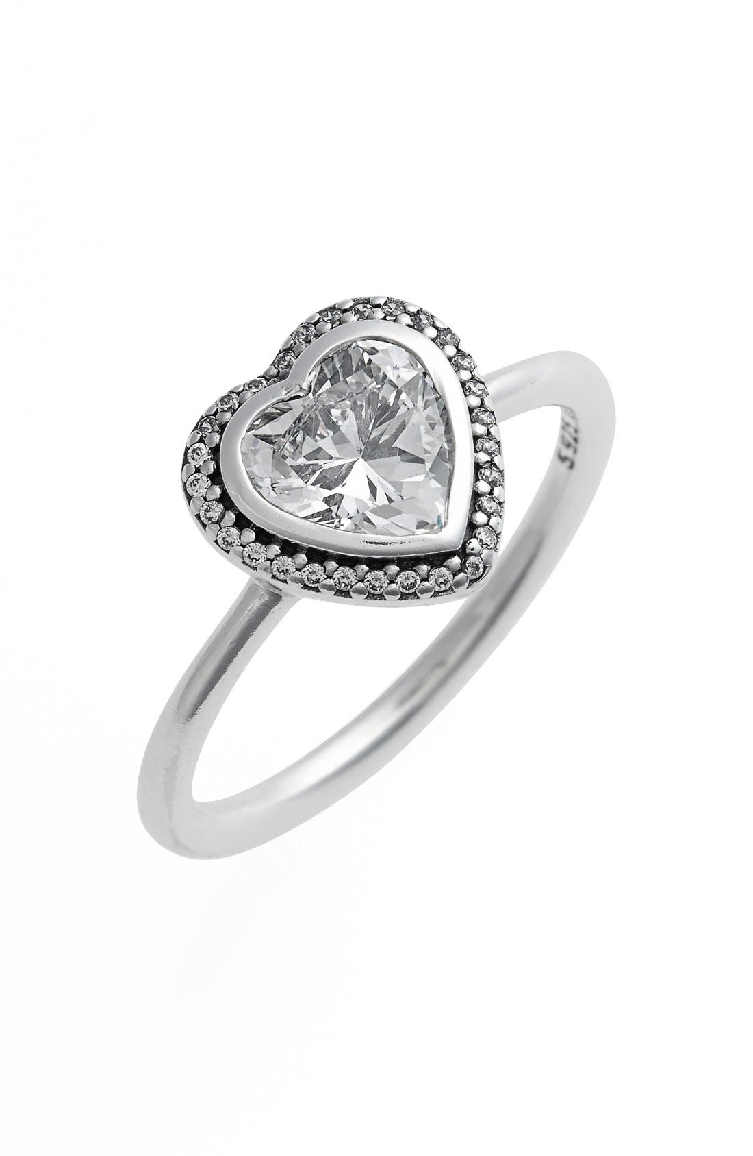 PANDORA 'Sparkling Love' Heart Ring Nordstrom