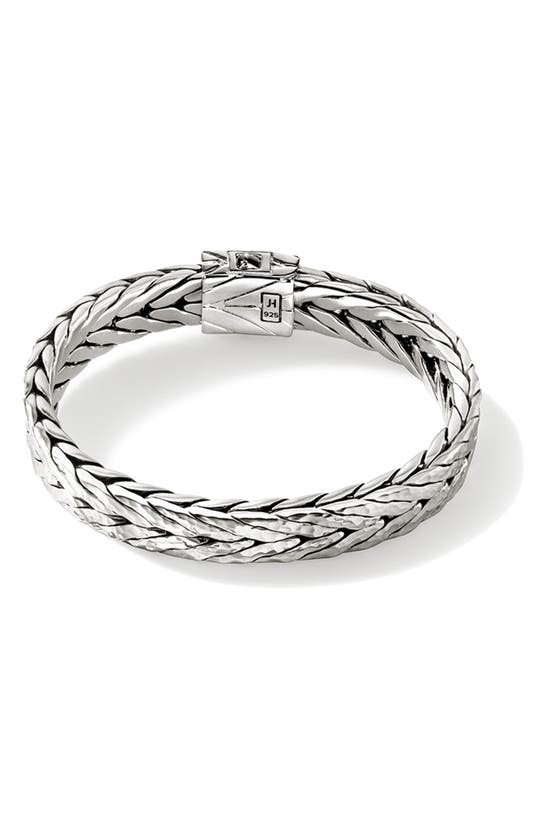 Shop John Hardy Hammered Chain Bracelet In Silver