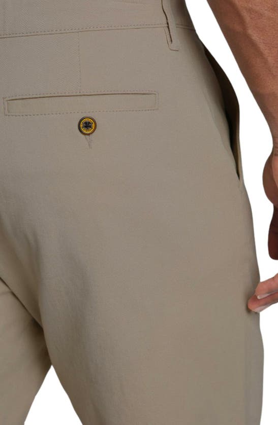 Shop Jachs Stretch Twill Chino Shorts In Taupe