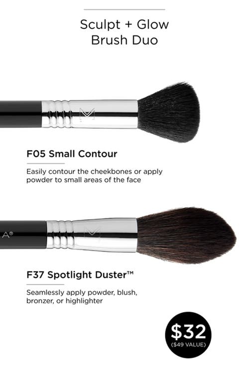 Sigma Beauty Sculpt + Glow Brush Set $49 Value In No Color