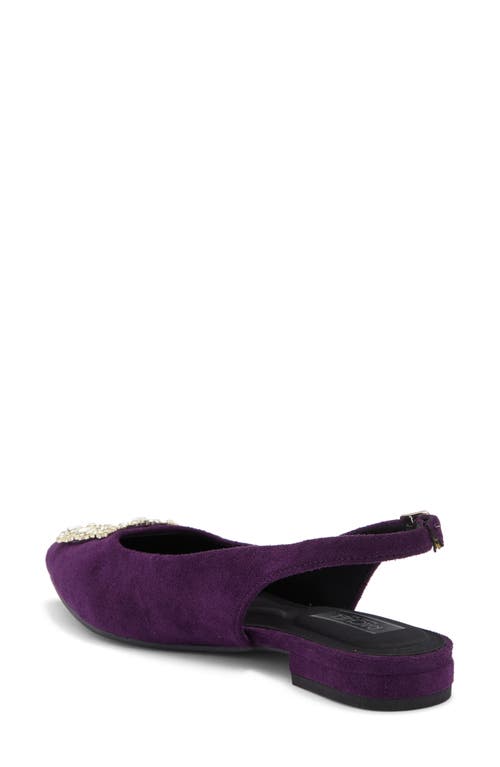 Rachel Rachel Roy Elizabeth Crystal Buckle Slingback Flat In