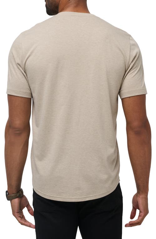 Travismathew Fading Sunlight Cotton Blend Graphic T-shirt In Heathered Oxford Tan