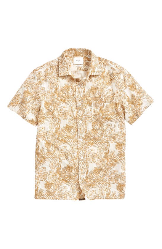 Shop Billy Reid Floral Short Sleeve Button-up Shirt In Tinted White/ Multi