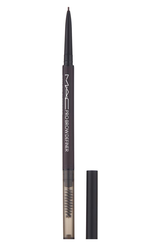 Shop Mac Cosmetics Pro Brow Definer Brow Pencil In Genuine Aubergine