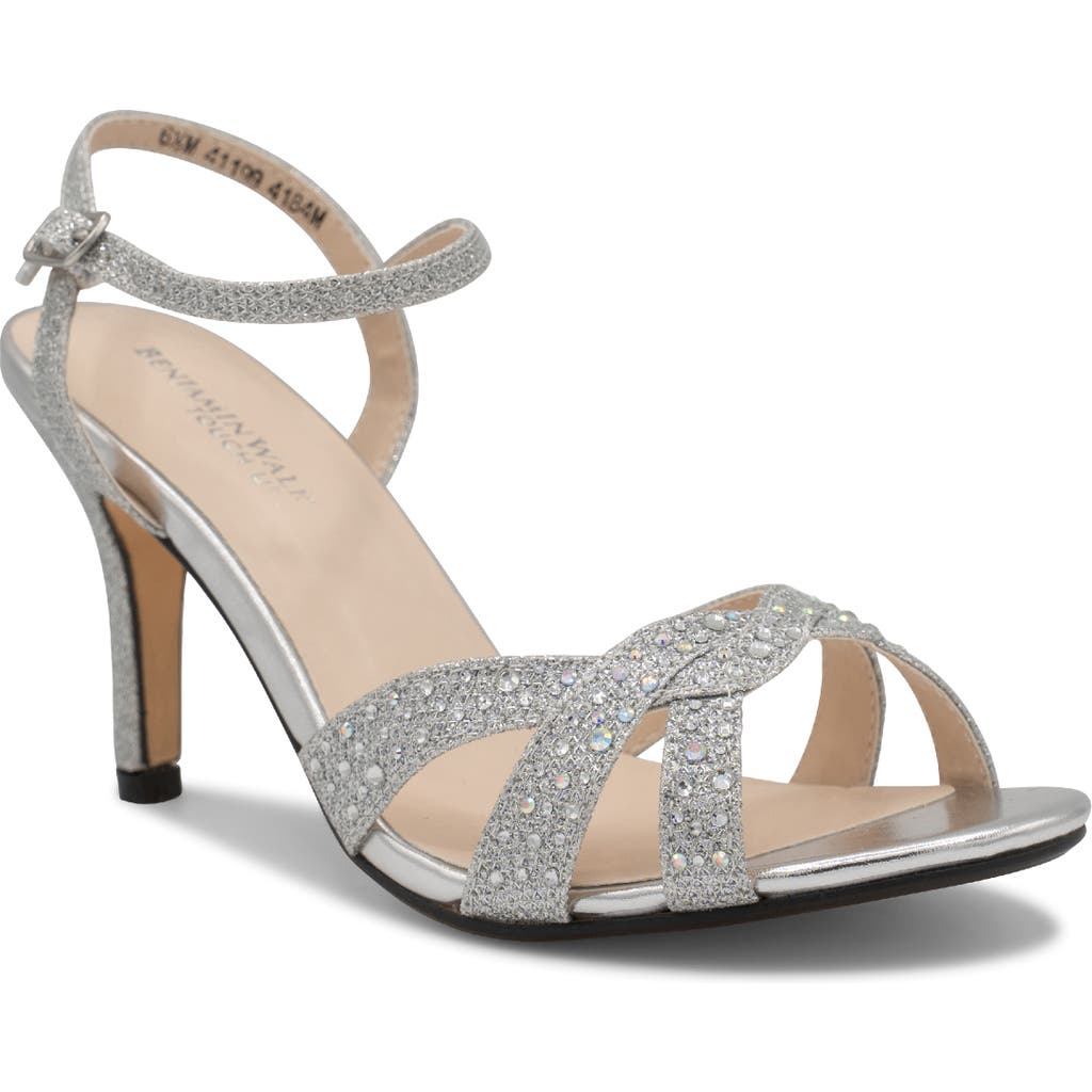 Touch Ups Dulce Shimmer Rhinestone Sandal In Gray